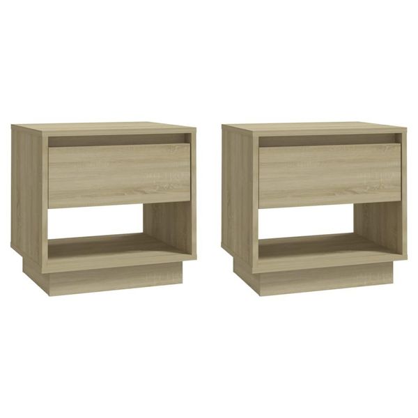 Syfax™ Comodini 2 Pz Rovere Sonoma 45X34X44 Cm In Truciolato-image