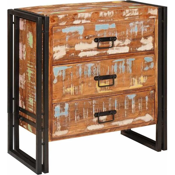 Syfax™ Credenza Marrone 66 X 33 X 70 Cm Legno Massello Riciclato-image