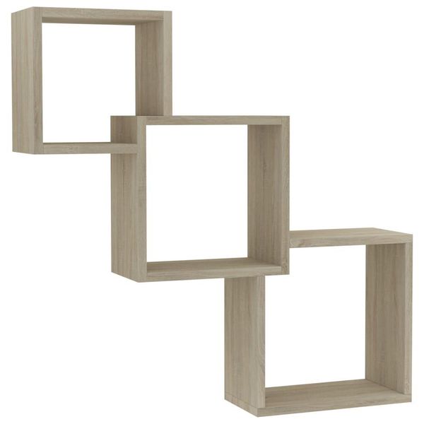 Syfax™ Mensole A Muro Cubiche In Rovere Sonoma 68X15X68Cm Truciolato-image