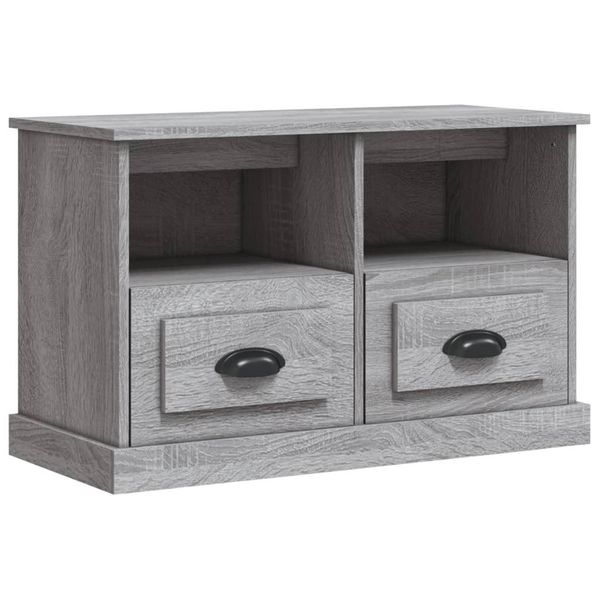 Syfax™ Mobile Porta Tv Grigio Sonoma 80X35X50 Cm In Legno Multistrato-image