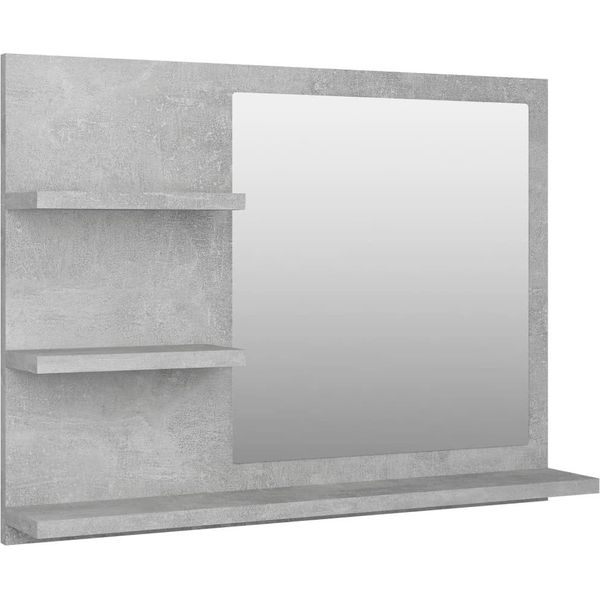 Syfax™ Specchio Da Bagno Grigio Cemento 60X10,5X45 Cm In Truciolato-image