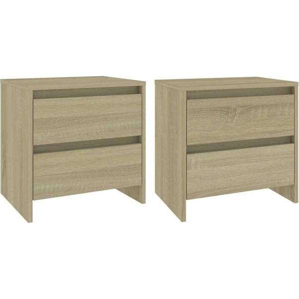 Syfax™ Comodini 2 Pz Rovere Sonoma 45X34,5X44,5 Cm In Truciolato-image