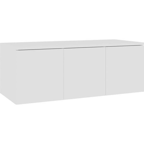Syfax™ Mobile Porta Tv Bianco 80X34X30 Cm In Legno Multistrato-image