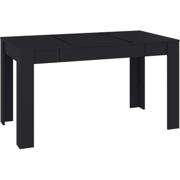 Syfax™ Tavolo Da Pranzo Nero 140X74,5X76 Cm In Legno Multistrato-image
