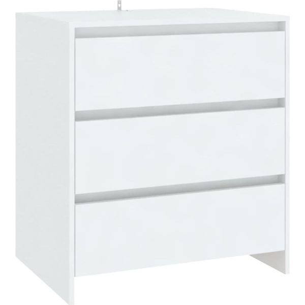 Syfax™ Credenza Bianca 70X41X75 Cm In Truciolato-image
