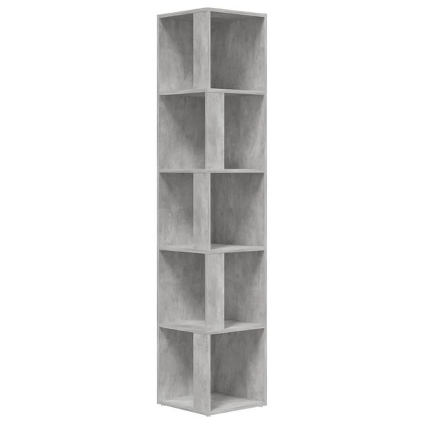 Syfax™ Armadio Angolare Grigio Cemento 33X33X164,5 Cm In Truciolato-image