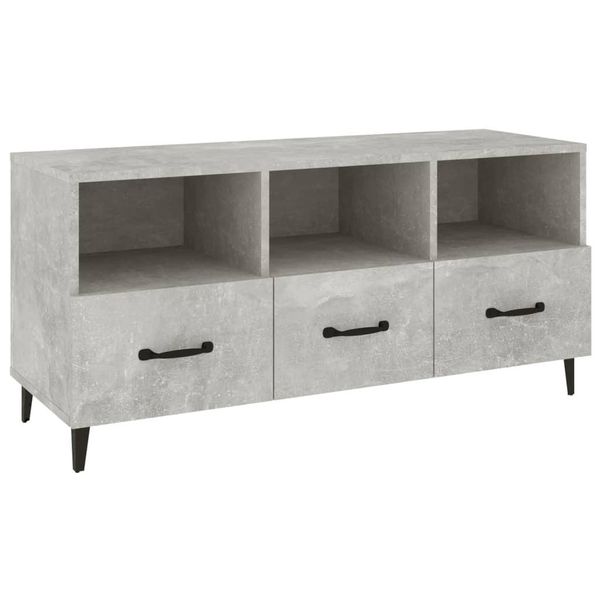 Syfax™ Mobile Porta Tv Grigio Cemento 102X35X50 Cm Legno Multistrato-image