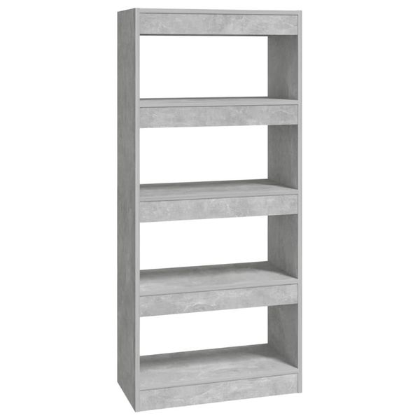 Syfax™ Libreria/Divisorio Grigio Cemento 60X30X135Cm Legno Multistrato-image