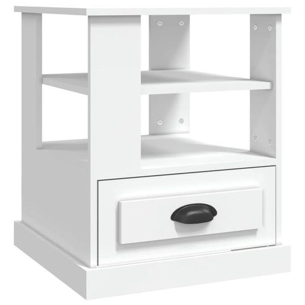 Syfax™ Tavolino Bianco 50X50X60 Cm In Legno Multistrato-image