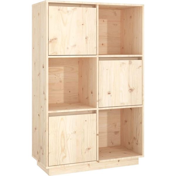 Syfax™ Credenza 74X35X117 Cm In Legno Massello Di Pino-image