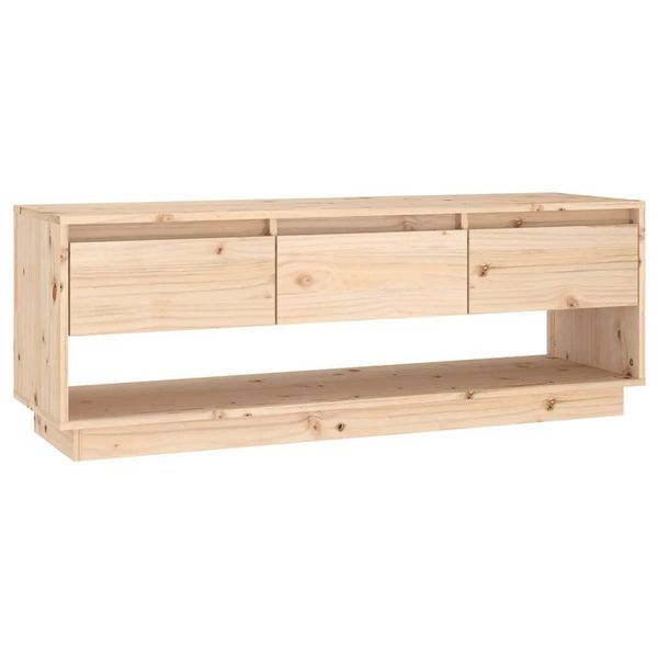 Syfax™ Mobile Porta Tv 110,5X34X40 Cm In Legno Massello Di Pino-image