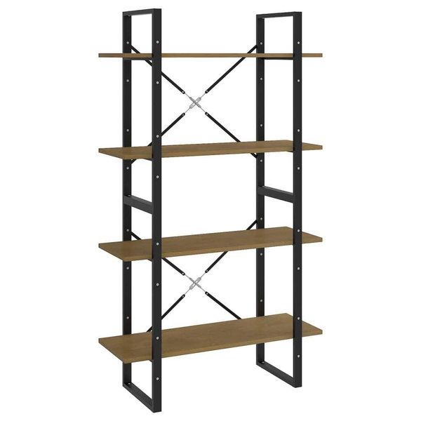 Syfax™ Libreria A 4 Ripiani 80X30X140 Cm In Legno Massello Di Pino-image
