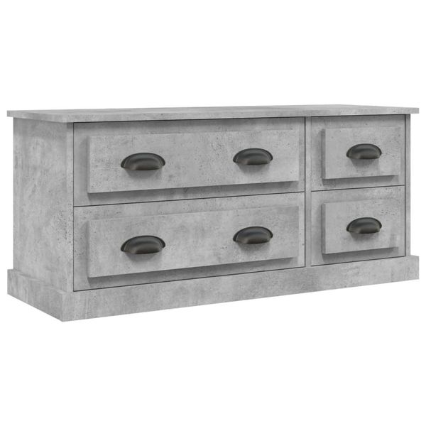 Syfax™ Mobile Porta Tv Grigio Cemento 100X35,5X45Cm Legno Multistrato-image