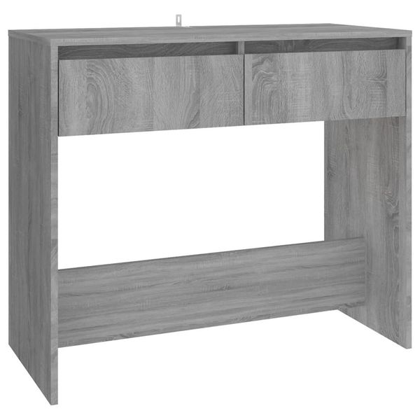 Syfax™ Tavolo Consolle Grigio Sonoma 89X41X76,5 Cm In Acciaio-image