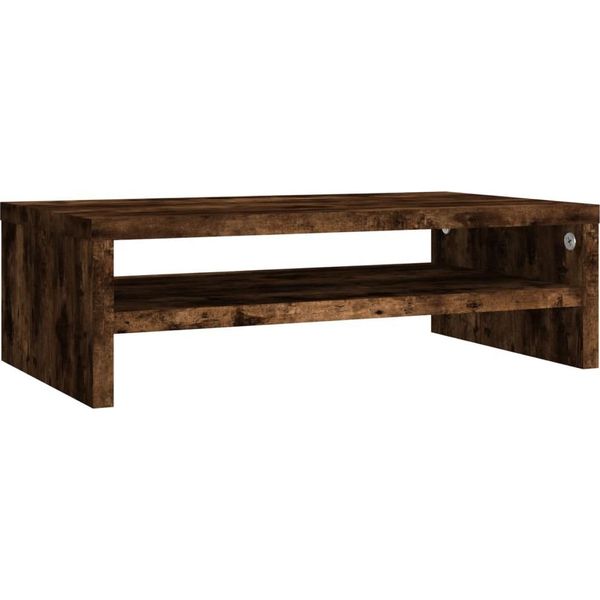 Syfax™ Supporto Per Monitor Rovere Fumo 42X24X13 Cm Legno Multistrato-image