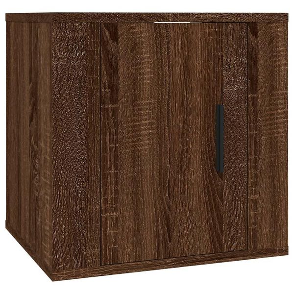 Syfax™ Mobile Porta Tv A Parete Rovere Marrone 40X34,5X40 Cm-image