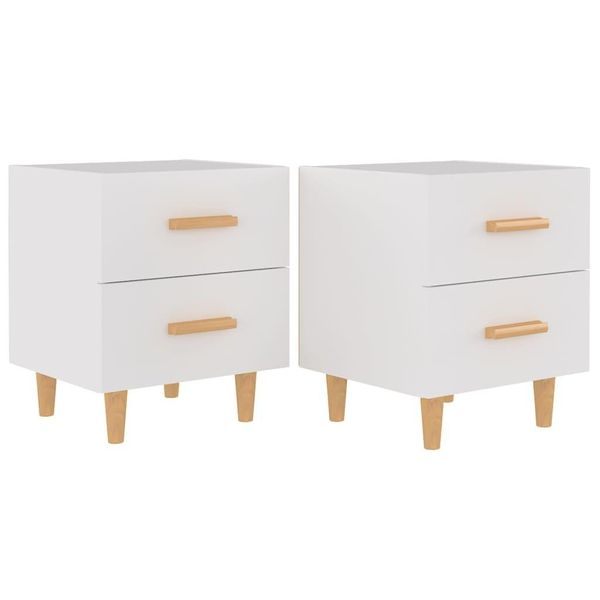 Syfax™ Comodini 2 Pz Bianchi 40X35X47,5 Cm-image