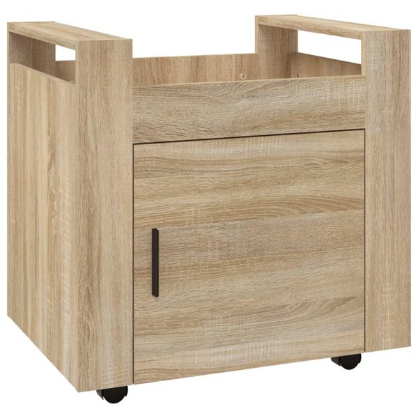 Syfax™ Carrello Scrivania Rovere Sonoma 60X45X60 Cm Legno Multistrato-image