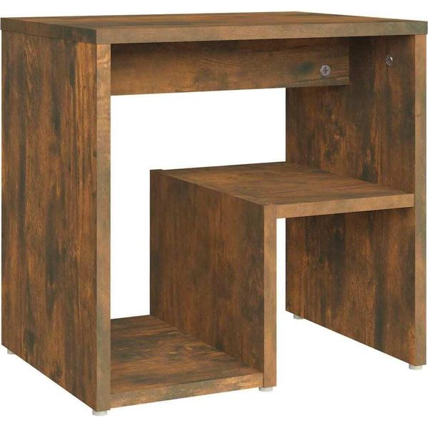 Syfax™ Comodino Rovere Fumo 40X30X40 Cm In Legno Multistrato-image