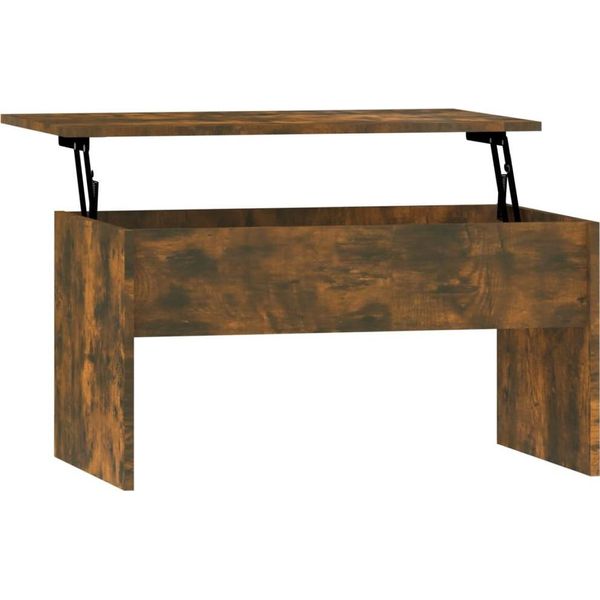 Syfax™ Tavolino Rovere Fumo 80X50,5X41,5 Cm In Legno Multistrato-image