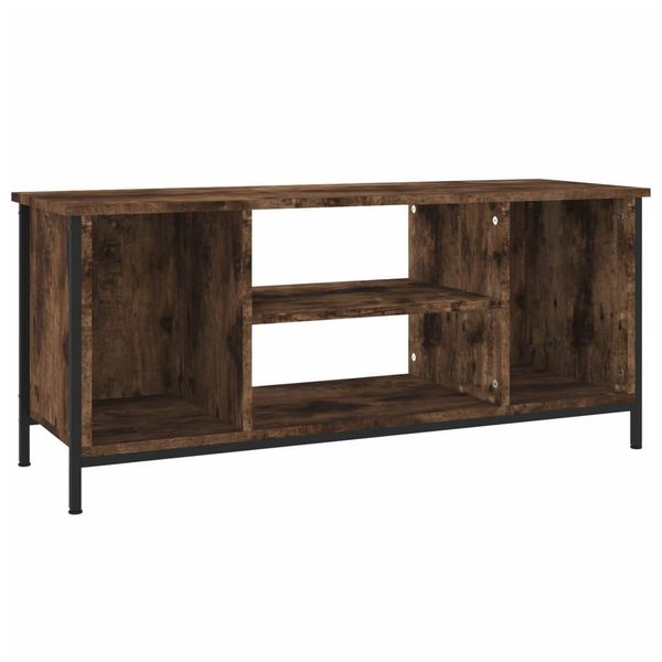 Syfax™ Mobile Tv Rovere Fumo 102X35X45 Cm In Legno Multistrato-image