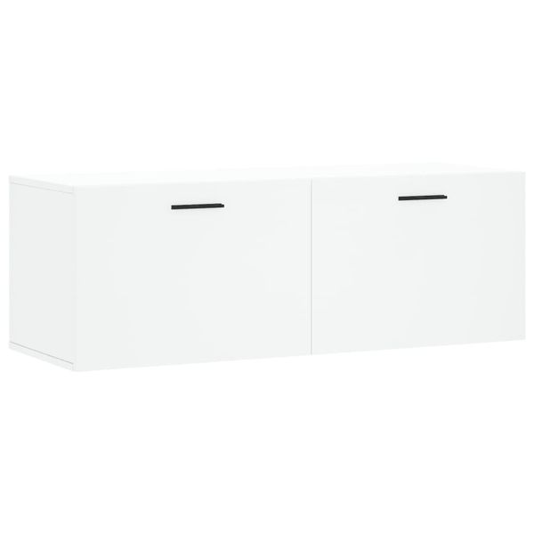 Syfax™ Mobile A Parete Bianco 100X36,5X35 Cm In Legno Multistrato-image
