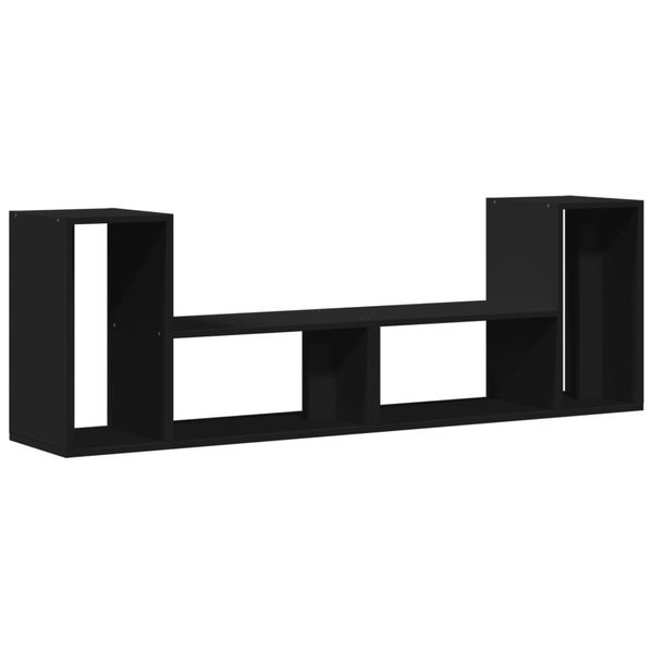Syfax™ Mobili Porta Tv 2 Pz Neri 75X30X50 Cm In Legno Multistrato-image