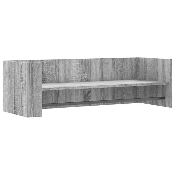 Syfax™ Mensola A Muro Grigio Sonoma 100X35X30,5 Cm Legno Multistrato-image