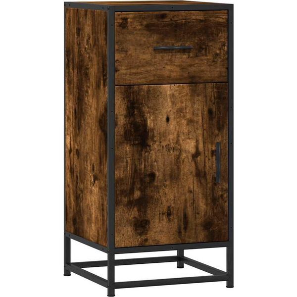Syfax™ Credenza Rovere Fumo 35,5X35X76 Cm In Truciolato-image