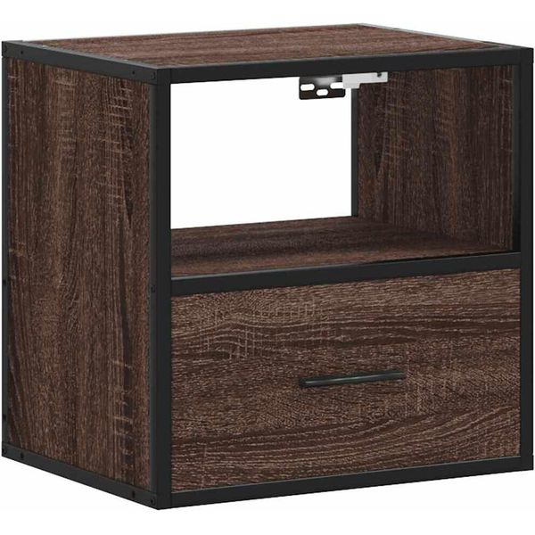 Syfax™ Comodino A Muro Rovere Marrone 40X31X39,5 Cm-image