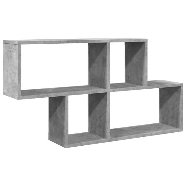 Syfax™ Scaffale A Muro Grigio Cemento 100X20X53 Cm Legno Multistrato-image