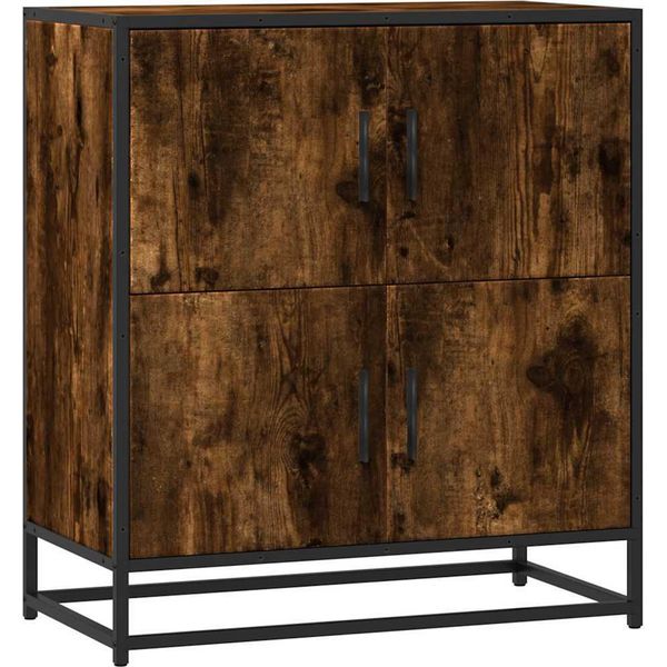 Syfax™ Credenza Rovere Fumo 68X35X76 Cm In Legno Multistrato-image