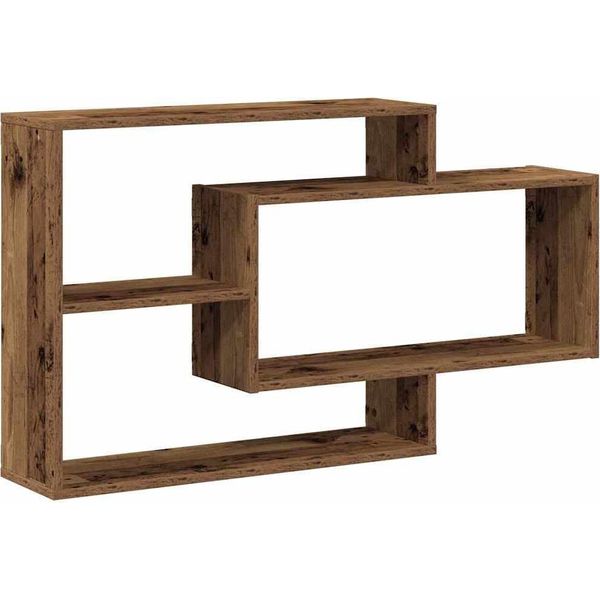 Syfax™ Scaffale A Parete Legno Antico 104X20X58,5 Cm In Truciolato-image