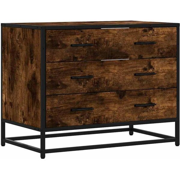 Syfax™ Cassettiera Rovere Fumo 70X41X56 Cm In Legno Multistrato-image