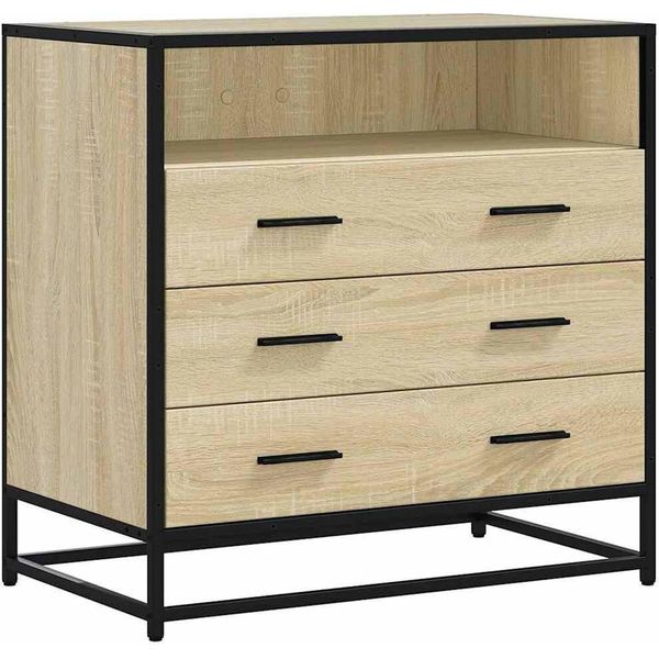 Syfax™ Cassettiera Rovere Sonoma 70X41X70 Cm In Legno Multistrato-image