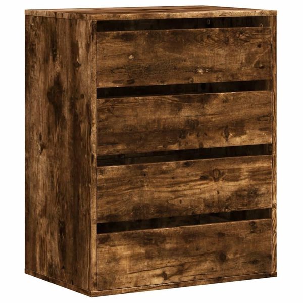 Syfax™ Cassettiera Angolare Rovere Fumo 60X41X76Cm Legno Multistrato-image