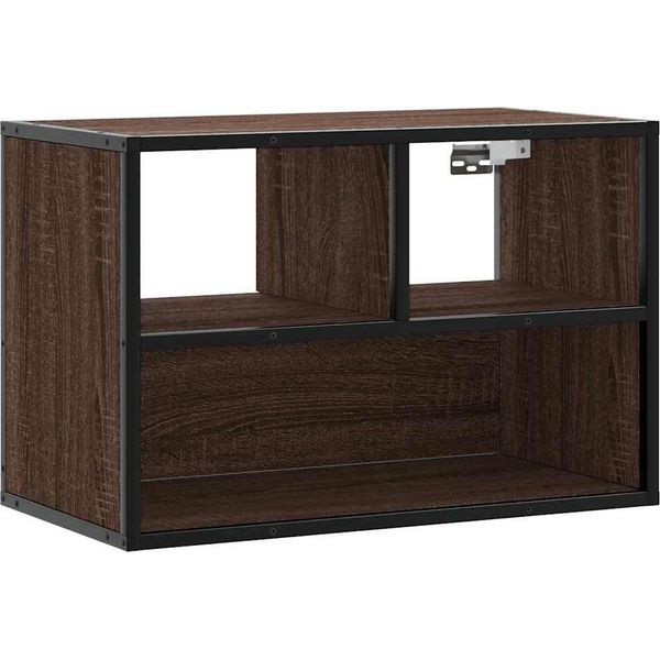 Syfax™ Mobile Tv Rovere Marrone 60X31X39,5Cm In Truciolato E Metallo-image