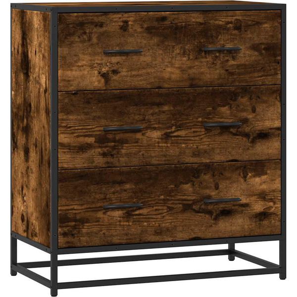Syfax™ Credenza Rovere Fumo 68X35X76 Cm In Truciolato-image