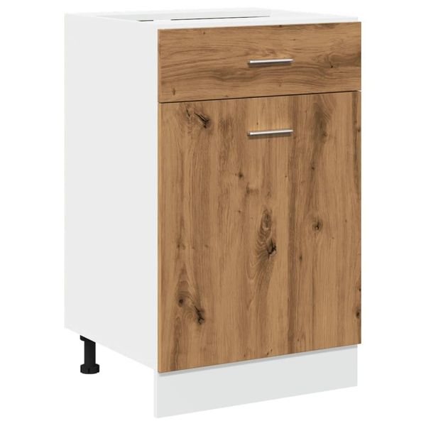 Syfax™ Cassettiera “Lyon” Rovere Artigianale 50X46X81,5 Cm-image