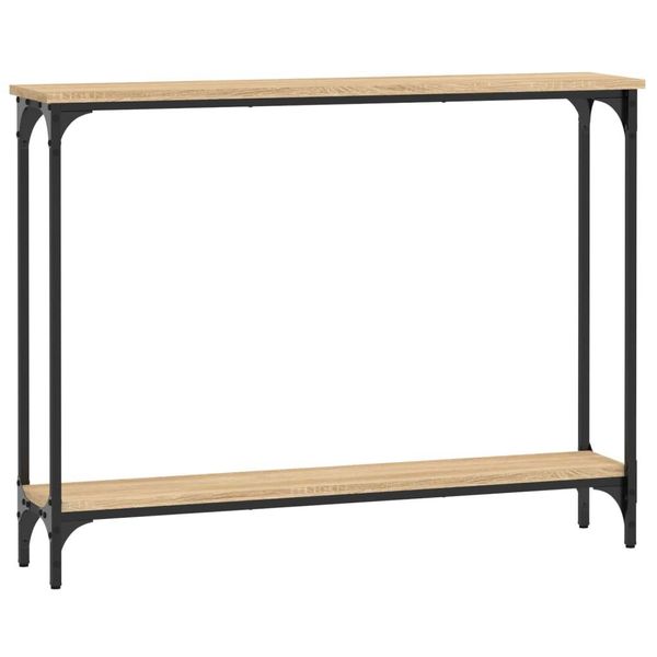 Syfax™ Tavolino Consolle Rovere Sonoma 100X22,5X75Cm Legno Multistrato-image