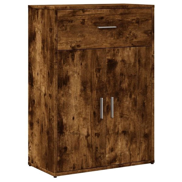 Syfax™ Credenza Rovere Fumo 60X30X84 Cm In Legno Multistrato-image