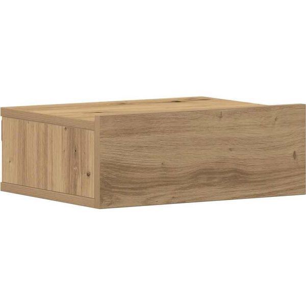 Syfax™ Comodino Pensile Rovere Artigianale 40X32X15 Cm In Truciolato-image