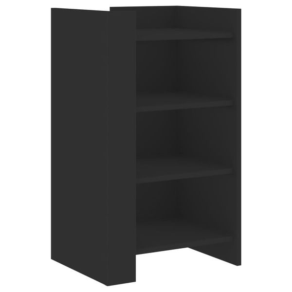 Syfax™ Credenza Nera 45X35X75 Cm In Legno Multistrato-image