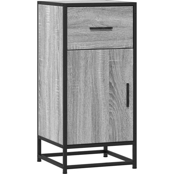 Syfax™ Credenza Grigio Sonoma 35,5X35X76 Cm In Truciolato E Metallo-image
