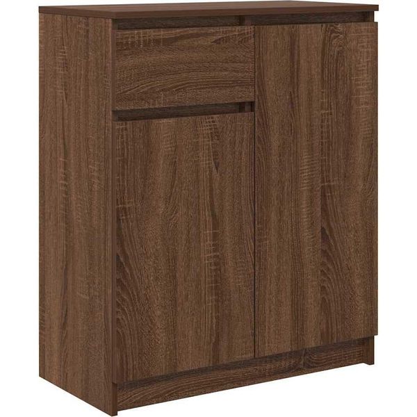 Syfax™ Credenza Con Cassetto Rovere Marrone 71X35X84 Cm In Truciolato-image