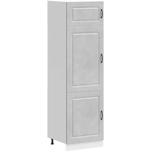 Syfax™ Armadio Da Cucina Kalmar Grigio Cemento In Legno Multistrato-image