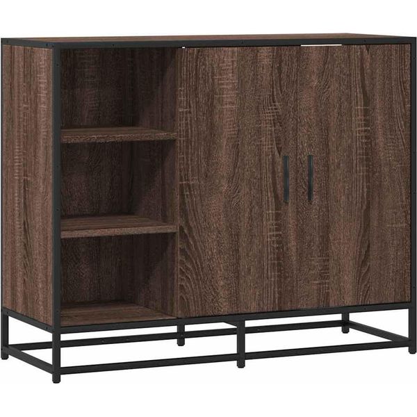 Syfax™ Credenza Rovere Marrone 92X35X76 Cm In Legno Multistrato-image
