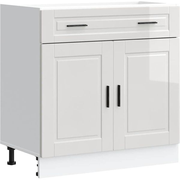 Syfax™ Base Da Cucina Porto Bianco Lucido In Legno Multistrato-image