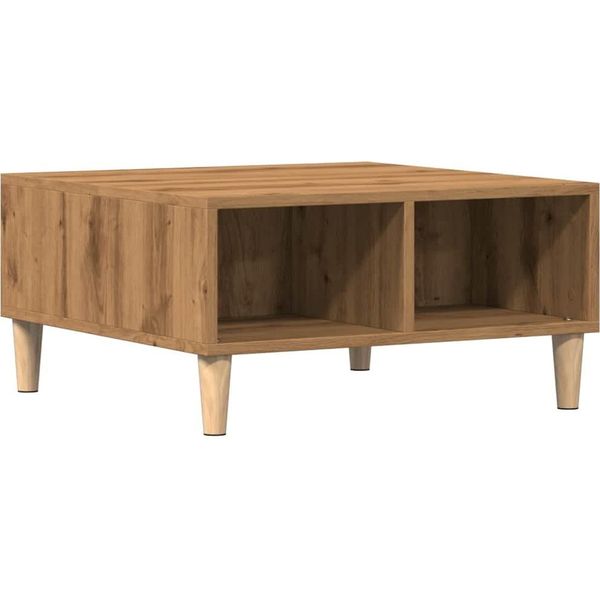Syfax™ Tavolino Da Salotto Artigianale 60X60X30 Cm Legno Multistrato-image