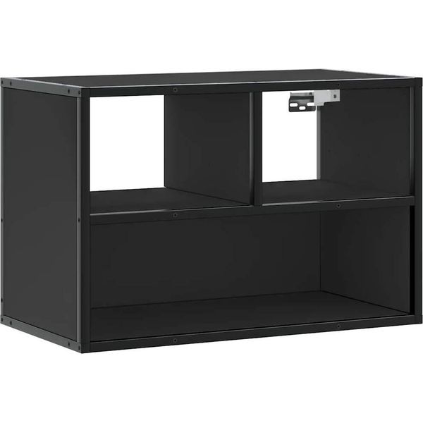 Syfax™ Mobile Porta Tv Nero 60X31X39,5Cm In Truciolato E Metallo-image